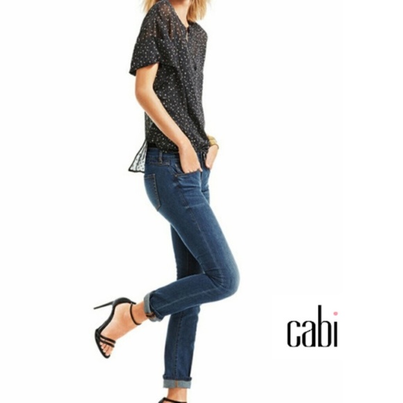 CAbi Tops - CAbi Swiss Dot Sheer Slouchy Popover Blouse #239
